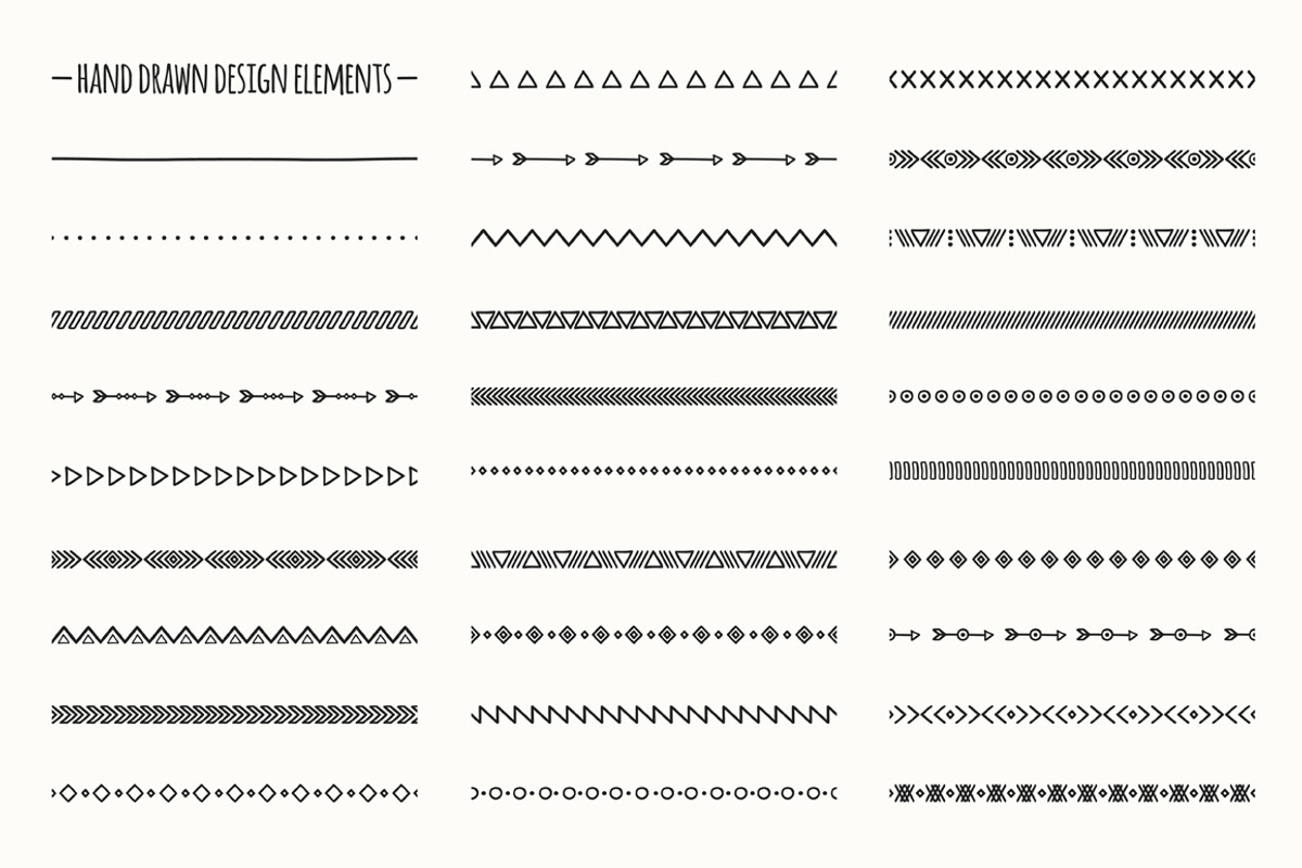 Line Doodle Brushes. Hand Borders., an Illustration by Krolja (Photo 2 of 4)