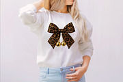 Christmas Leopard Bow Clipart Bundle, an Illustration by SVGArt (Thumbnail 6 of 8)