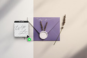 Envelope with Wax Seals and Lavender, a Product Mockup by Custom Scene (Thumbnail 6 of 11)