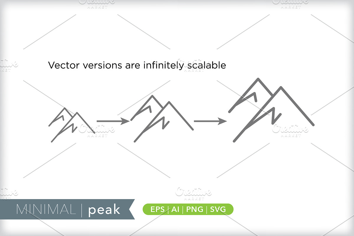 Minimal peak icons, an Outline Icon by Picture Window (Photo 4 of 5)