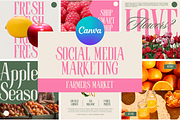Farmers Market Social Marketing, a Social Media Template by ShayMadeWhat (Thumbnail 1 of 4)