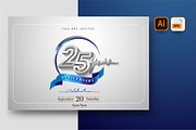 Anniversary logo and greeting card, a Card Template by OtpirusGraphic (Thumbnail 4 of 5)