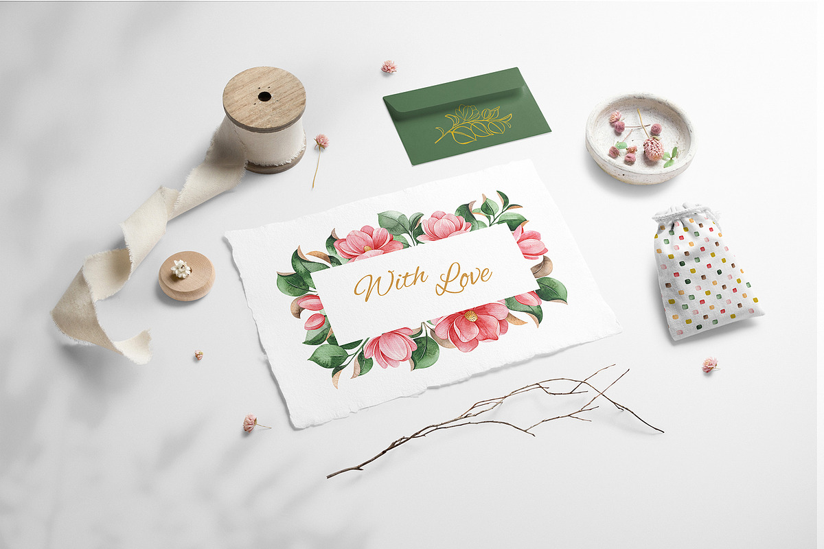 Magnolia. Gentle Floral Collection, a Decorative Illustration by Kate_Rina (Photo 6 of 8)