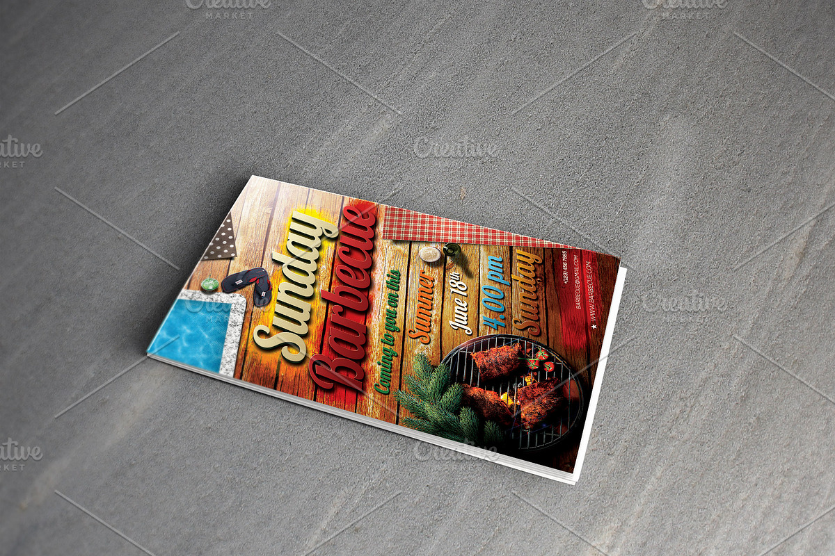 Sunday Barbecue Flyer, a Flyer Template by CREATIVE DUDE (Photo 3 of 4)