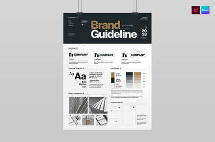 Brand Guideline Poster Template, a Poster Template by BrandPacks