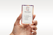 Elegant Watercolor Business Card, a Business Card Template by DesignLux (Thumbnail 3 of 4)