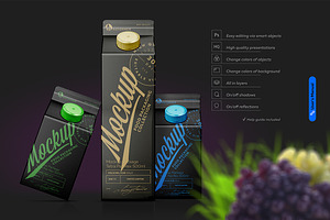 Poster Mockup Tetra Pak Black