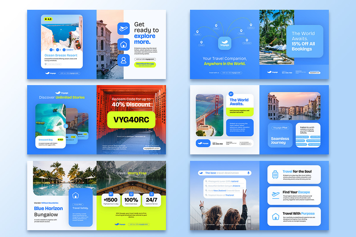 Travel Agent Business Instagram Post, a Social Media Template by Louds Studio (Photo 4 of 5)