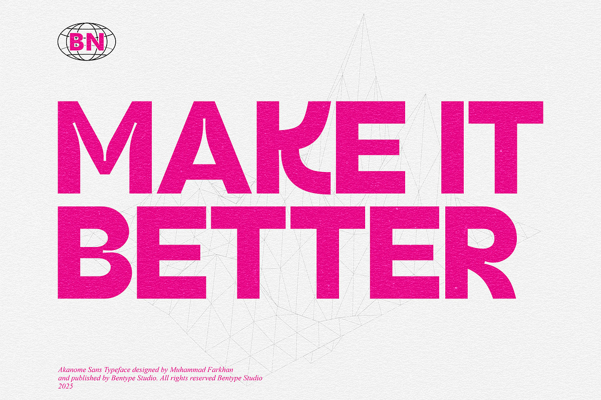 Akanome Sans, a Sans Serif Font by Bentype Studio (Photo 5 of 6)