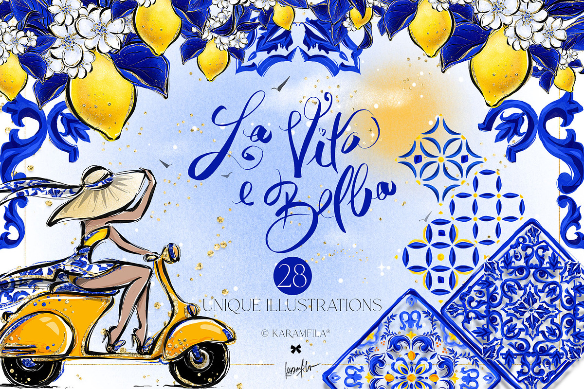 Mediterranean Summer Branding Kit, a Branding & Logo Template by KaramfilaS (Photo 1 of 8)