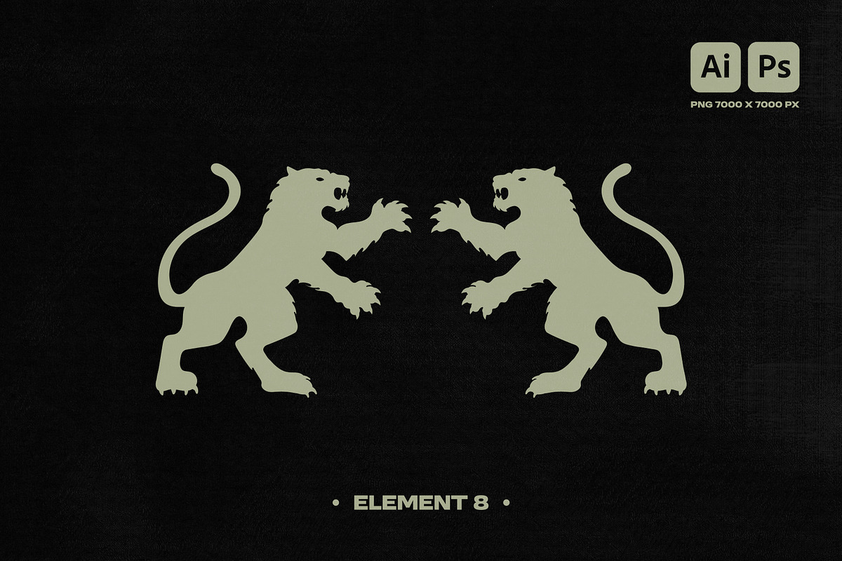 STREETWEAR HERALDIC GRAPHIC SET, an Object Graphic by BonkiStudio (Photo 9 of 11)