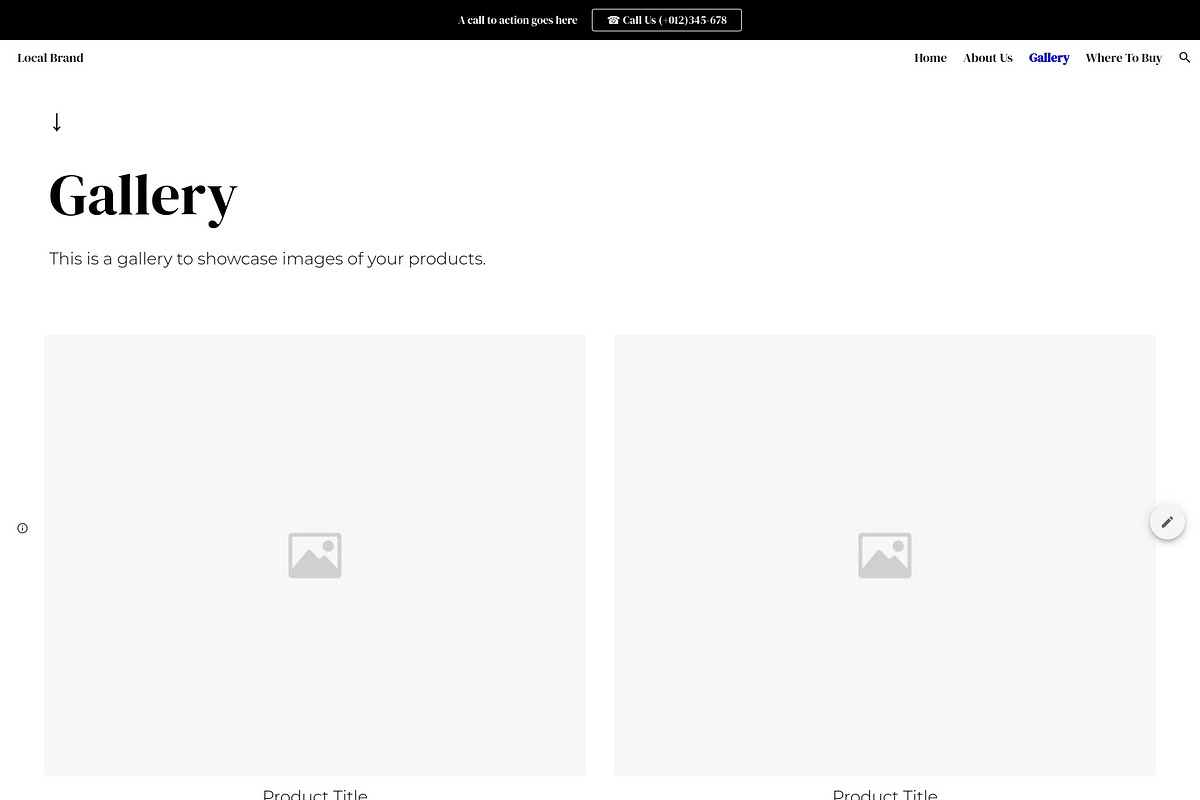 Local Brand 2 | GoogleSite Wireframe, a Templates & Theme by Template Heaven (Photo 2 of 4)
