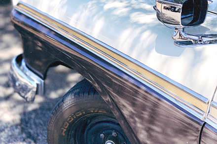 Vintage Car at the Drag Race
