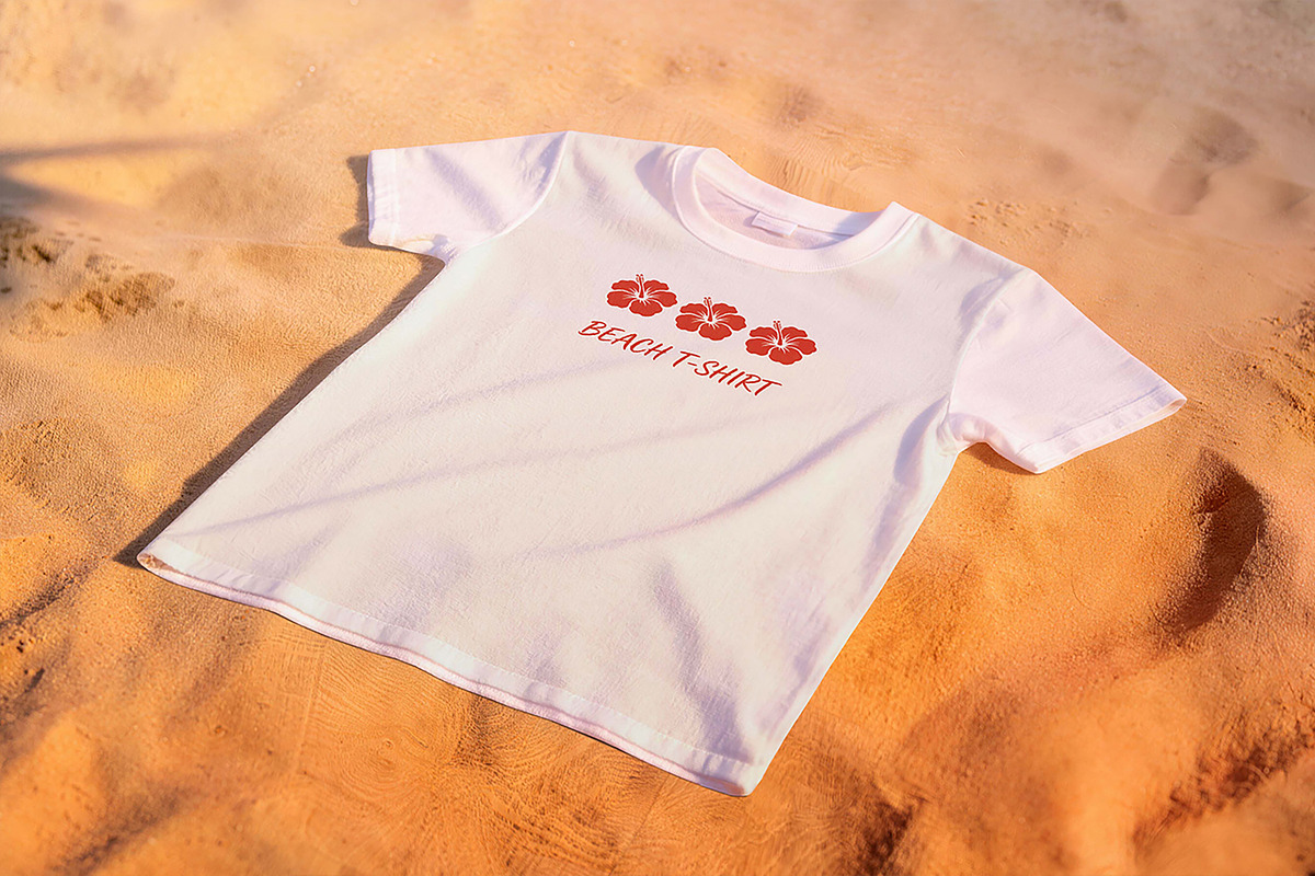 Beach Chair T-Shirt Mockup, a Product Mockup by Pitchlook.Studio (Photo 4 of 4)