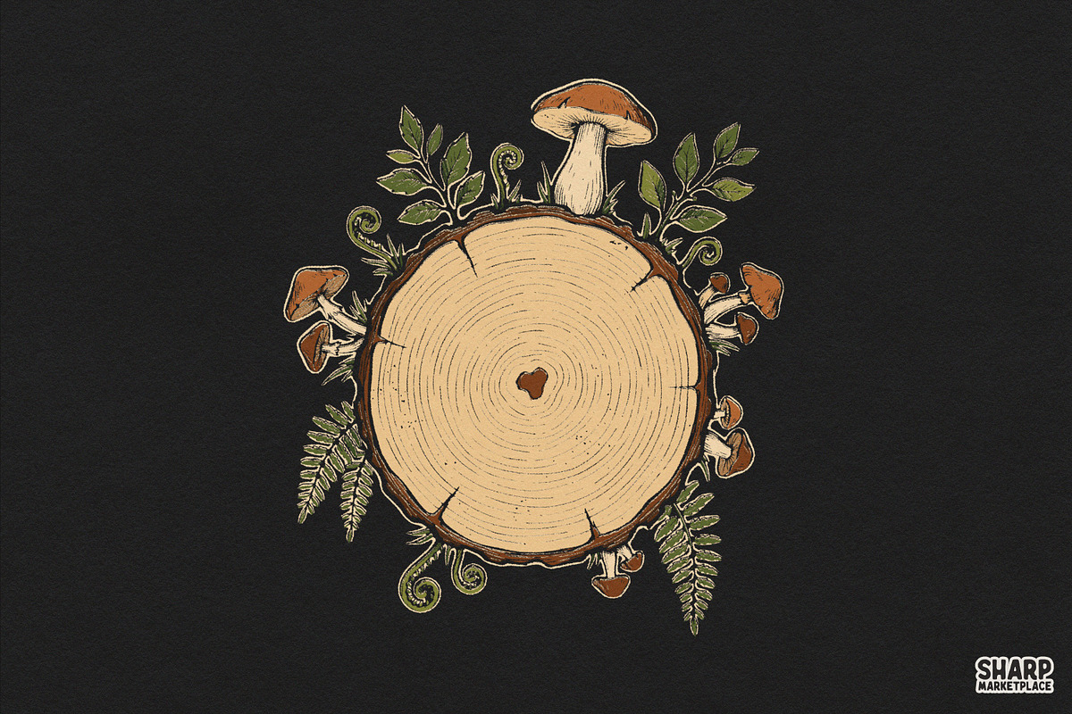 Heart Shaped Tree Rings With, an Object Graphic by SharpMarketplace (Photo 2 of 5)