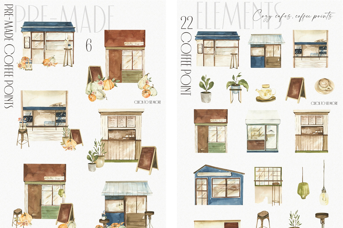 Entire Watercolor Bundle 11 in 1, a Decorative Illustration by ArtMaslyana (Photo 9 of 14)