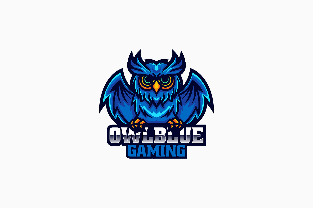 Owl Blue E- Sport and Sport Logo, a Branding & Logo Template by Artnivora.Std