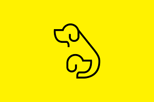 a pet dog friendship line logo, a Branding & Logo Template by devastd