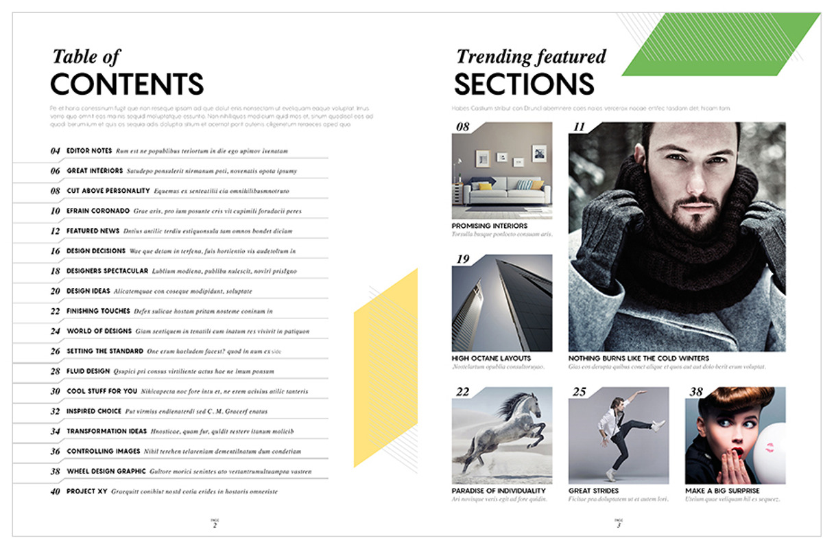 Magazine Template InDesign 09, a Magazine Template by Love Graphic Design (Photo 10 of 28)