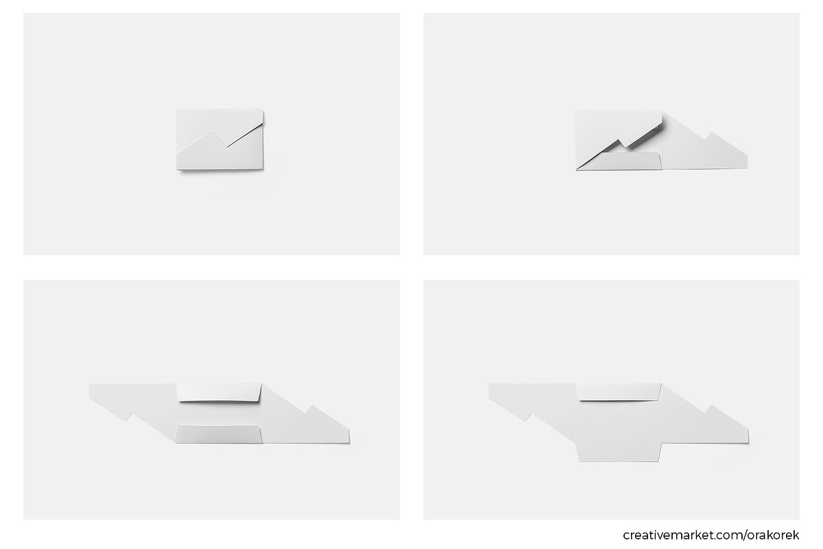 Interlock Envelope Brochure Mockup, a Print Template by Orak Orek (Photo 5 of 8)