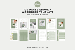 Aurora, Workbook Canva Template