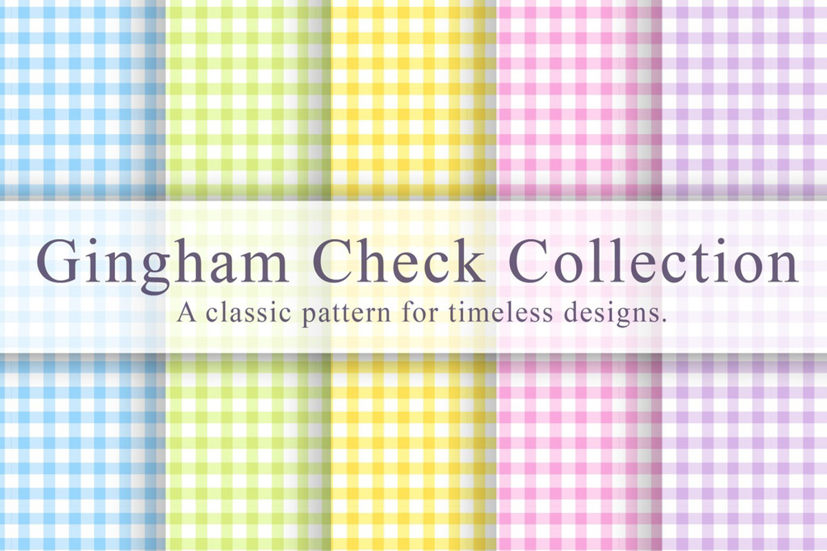 14 Gingham Check Collection, a Pattern Graphic by NOMO DESIGN (Photo 1 of 15)