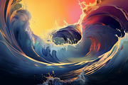 Art of waves. 41 images, a Decorative Illustration by Handmadefont (Thumbnail 5 of 11)