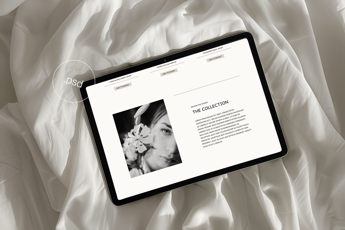 Neutral Aesthetic iPad Mockup, an iPad Mockup by The Ethical Agency (Photo 1 of 4)