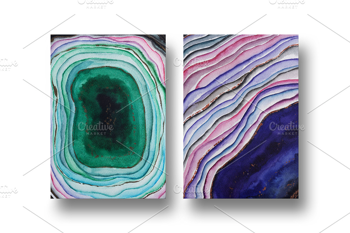 Agate watercolor texture backgrounds, a Texture Graphic by digital_essence (Photo 10 of 16)