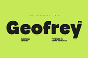 CS Geofrey – Bold Font, a Sans Serif Font by Craft Supply Co. (Thumbnail 1 of 8)