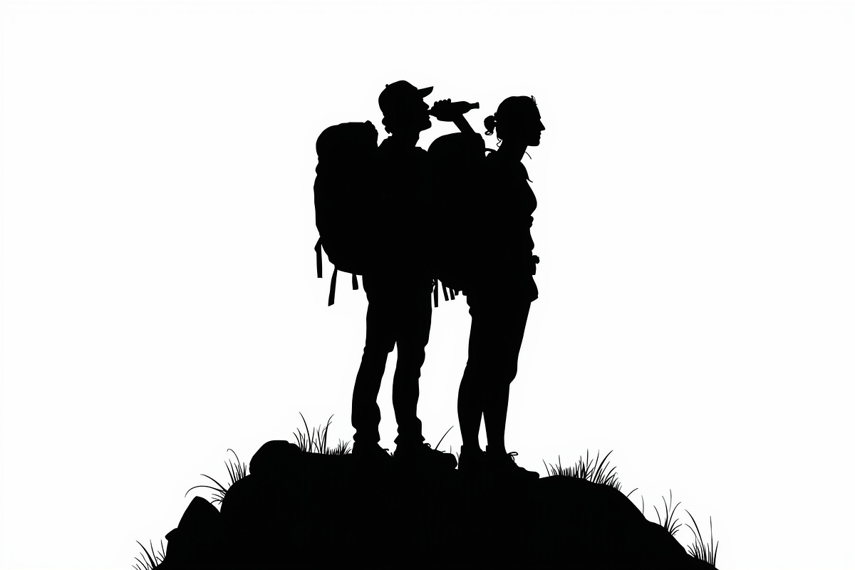 Hiker and Mountain Bundle, an Illustration by Creativeshirt (Photo 21 of 21)