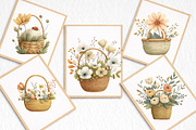 Watercolor Spring Flower Basket, an Illustration by DreamArtGraphic (Thumbnail 7 of 8)