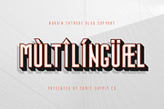 Nordin Extrude Font Family, a Sans Serif Font by Craft Supply Co. (Thumbnail 8 of 9)