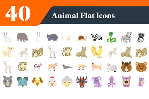 Animal Flat Icons Bundle, an Emoji Icon by EllaMaiyaali