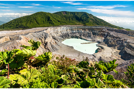 Crater of the Poas volcano in Costa, a Nature Photo by Leonid Andronov