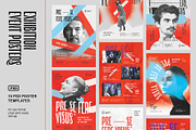 EXHIBITION Event Poster Templates, a Flyer Template by Bornx Design (Thumbnail 1 of 6)