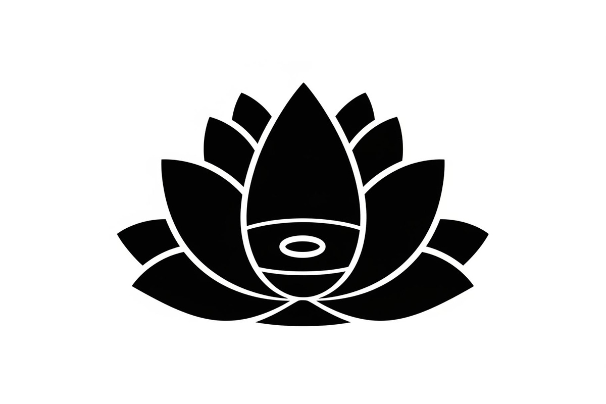 Lotus Flower Silhouette Vector Bundl, an Illustration by Creativeshirt (Photo 24 of 51)