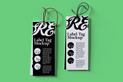 Set of Tag Clothing Labels Mockup, an Advertising Mockup by Black Cat Studio (Thumbnail 4 of 6)