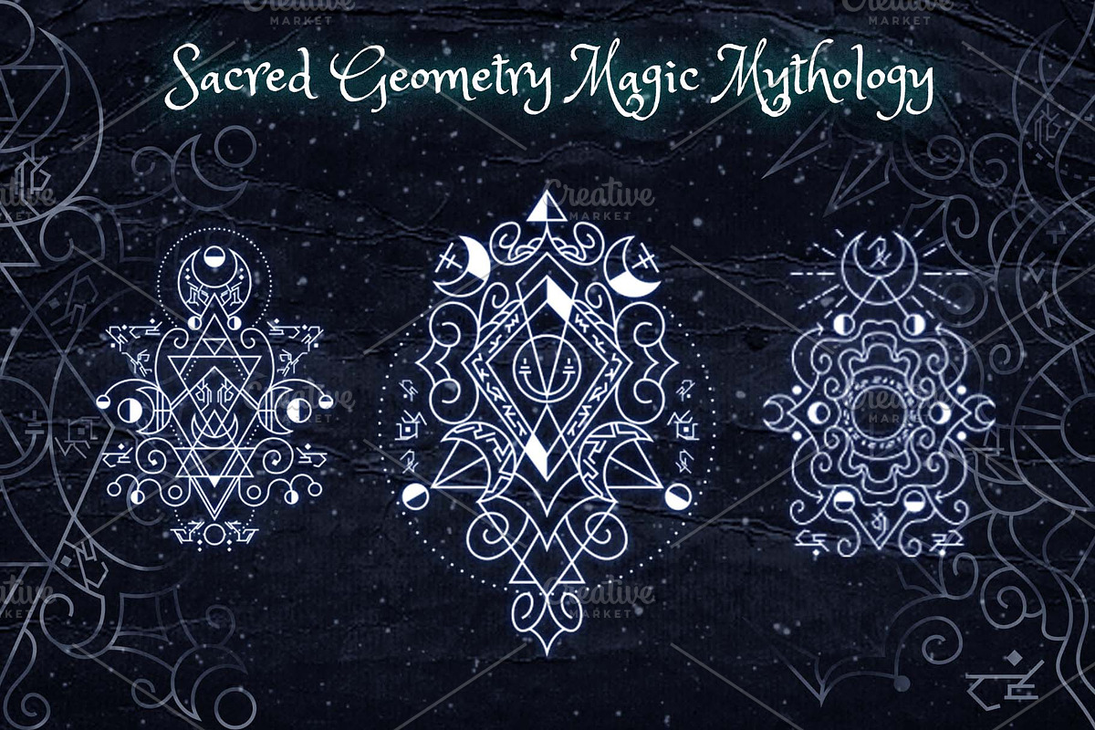 Sacred Geometry Magic Mythology, an Illustration by azhartz (Photo 2 of 5)