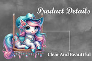 Baby Watercolor Pony Clipart Bundle, a Seasonal Illustration by Craft Nest (Thumbnail 5 of 6)