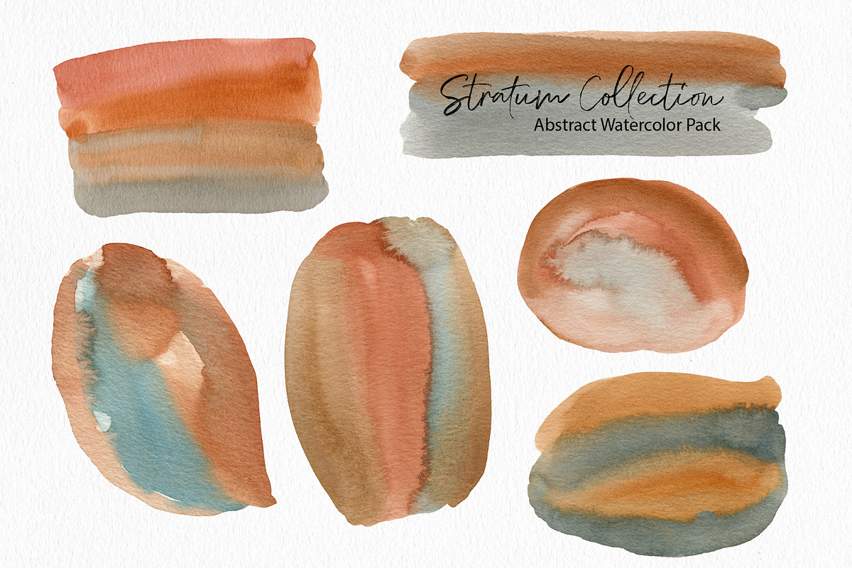 Stratum Watercolor Abstract Textures, a Texture Graphic by Marmoris.Arts (Photo 11 of 13)