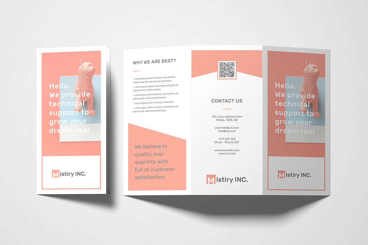 Clean Trifold Brochure, a Brochure Template by Rongmistiry (Photo 3 of 5)