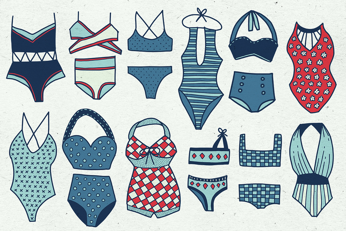 Swimwear Graphics Bundle, an Object Graphic by voidea (Photo 2 of 2)