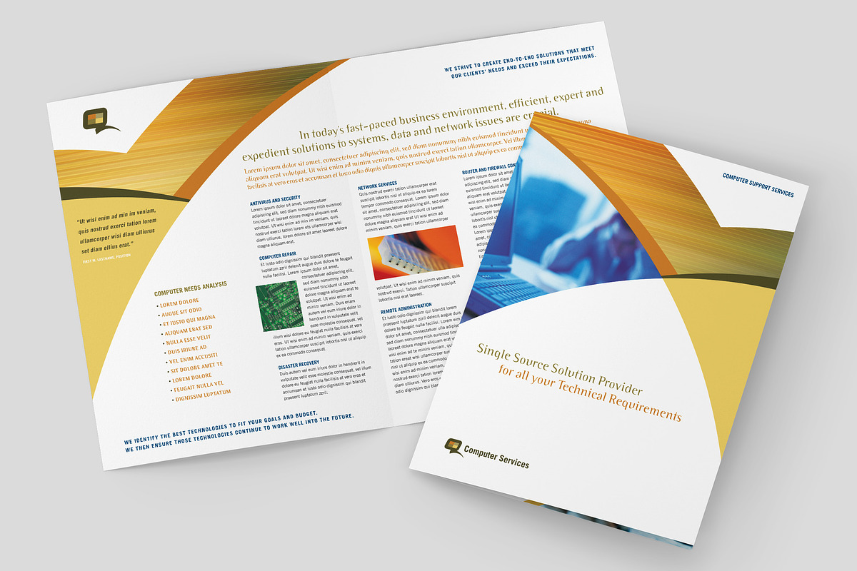 Technology Services Brochure, a Brochure Template by StockLayouts (Photo 1 of 4)
