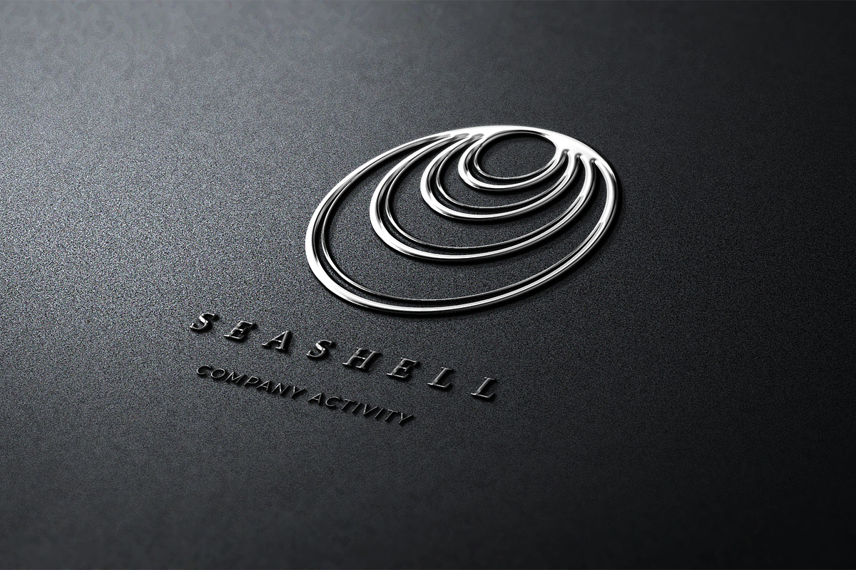 Seashell. Linear geometric logo, a Branding & Logo Template by le-genda (Photo 7 of 15)