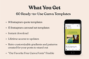 60 Retro Instagram Post Templates, a Social Media Template by Lucky Bee Creative Studio (Thumbnail 2 of 12)