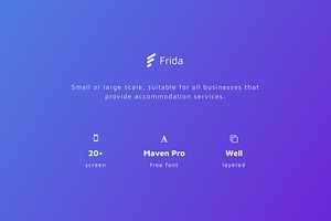 Frida - Hotel UI Kit