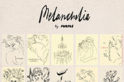 Melancholia - Minimalist Line Art, an Object Illustration by Purple (Thumbnail 9 of 10)