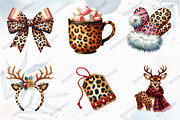 Leopard Christmas Clipart, a Graphic by designcity5 (Thumbnail 3 of 5)