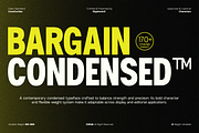 GCBargain Condensed - Condensed Sans, a Sans Serif Font by Glyphonic (Thumbnail 1 of 15)
